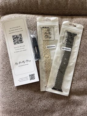 Women’s Watch Band - Silver and Black